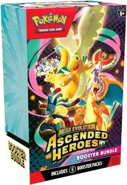 Pokemon TCG: Mega Evolution-Ascended Heroes Booster Bundle (6 Packs) ×4 READY - Image 1