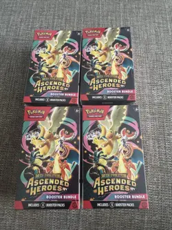 4x Pokemon TCG: Mega Evolution-Ascended Heroes Booster Bundle (6 Packs) - Image 1