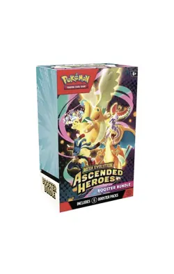 PRESALE OF Pokemon TCG: Mega Evolution-Ascended Heroes Booster Bundle (6 Packs - Image 1