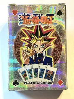 Vintage Yu-Gi-Oh! Poker Playing Card Deck Open Box — Unused NEW - Image 1