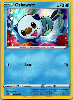 Oshawott SWSH222 - SWSH: Sword & Shield Promo Cards Pokemon TCG NM Holofoil - Image 1