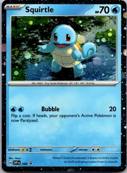 Squirtle - (Cosmos Holo) 048 - SV: Scarlet & Violet Promo Cards Pokemon TCG NM - Image 1
