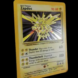 Zapdos (16/102) Holo Base Set Pokemon Card 2nd Edition WOTC - Image 2
