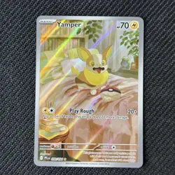 Yamper 099/094 Full Art Holo Phantasmal Flames Pokemon Card NM - Image 1