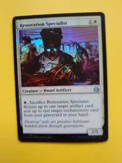 MTG Card. Restoration Specialist AER Artificer White Foil as pictures - Image 3