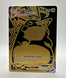 Pokemon Pikachu TCG Lost Origin VMAX Gold Holo Card TG29/TG30 2022, Near Mint - Image 1