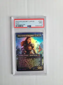MTG Foil Aloy Savior of Meridian PSA 9 MINT Playstation Secret Lair Card #2221 - Image 5