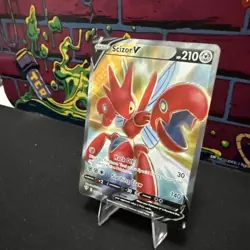Scizor V (Full Art) 183/189 Swsh03: Darkness Ablaze Holo Pokemon Card TCG - NM/M - Image 3