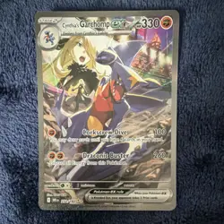 Cynthia's Garchomp EX Rare Holo 330 HP Pokemon Card SV10 232/182 English - Image 1