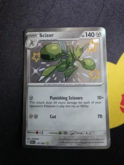 Scizor 191/091 Paldean Fates 2024 Shiny Rare Holo Pokemon Card TCG - Image 1