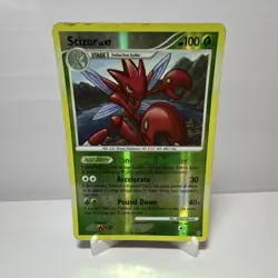 Pokemon Scizor 25/100 Stormfront Stage 1 Rare Reverse Holo 100 HP English Card - Image 1