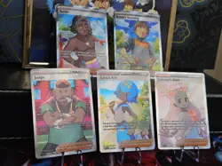 🌟 Pokemon TCG 🔥 5 Card Full Art Trainer Lot NM Supporter - Lana Jasmine Brock - Image 3