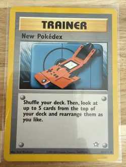 New Pokedex 95/111 Neo Genesis Set Unlimited Pokemon Card - NM - Image 1