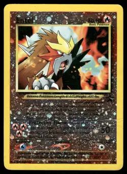 Pokemon Cards Entei 34 Wizards Black Star Promos Promo DMG *CREASE* - Image 1