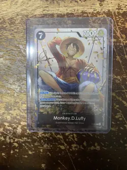 One Piece Monkey.D.Luffy Character Card P-075 Mini Tin Vol. 2 Promo #1 RARE HTF - Image 1