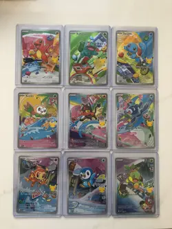 Pokemon 2026 First Partner Illustration Collection Series 1 Promo Set (9 Cards) - Image 1