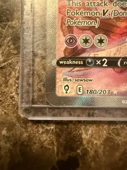 Espeon v Alternate Full Art Holo Ultra Rare Card 180/203 SWSH07: Evolving Skies - Image 5