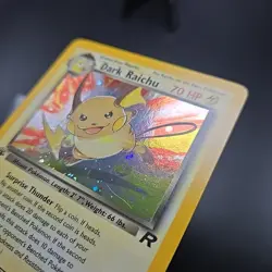 Pokemon Dark Raichu Holo TCG Card 83/82 Secret Rare 1st Edition LP - Image 4