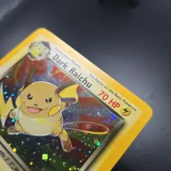 Pokemon Dark Raichu Holo TCG Card 83/82 Secret Rare 1st Edition LP - Image 5