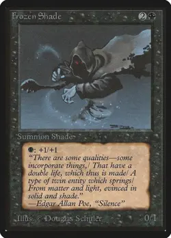 "Frozen Shade" - Magic The Gathering Card - Beta - Image 1