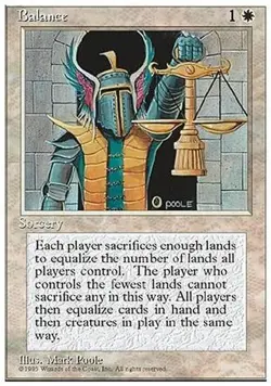 "Balance - Magic The Gathering Card - 4th Edition - Image 1