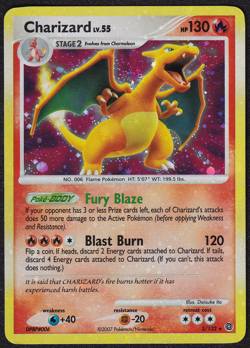 Charizard 3/132 Secret Wonders HOLO BLEED Pokemon Card NM - Image 1