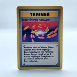 Pokemon TCG Karte - Super Energie-Absauger 79/102 Basis-Set Deutsch Exc - Image 1