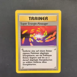 Pokemon TCG Karte - Super Energie-Absauger 79/102 Basis-Set Deutsch Exc - Image 2