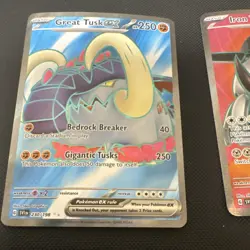 Pokemon EX Holo Card Lot (9) Great Tusk Iron Treads Chi-Yu Clodsire Galvantula - Image 2
