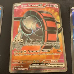 Pokemon EX Holo Card Lot (9) Great Tusk Iron Treads Chi-Yu Clodsire Galvantula - Image 3