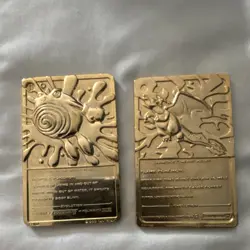 Nintendo Poliwhirl #61 & Charizard Pokemon Metal Foil Card Lot - 2 Cards - Image 2