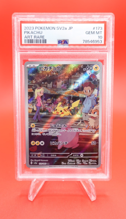 Pikachu 2023 Pokemon SV2a JP Art Rare #173 PSA 10 Graded Card - Image 1
