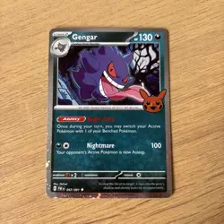 Pokemon Gengar TCG Holo Card 057/091 Trick or Trade Cosmos Near Mint - Image 1