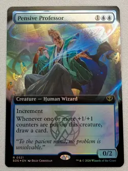 Pensive Professor (Extended Art) Secrets of Strixhaven Foil - Image 1