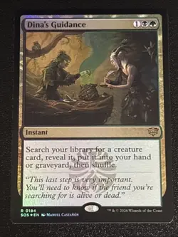 MTG Secrets of Strixhaven Dina's Guidance Foil 0184 NM Rare - Image 1