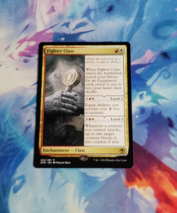 Fighter Class - Adventures in the Forgotten Realms AFR Magic MTG - Near Mint - Image 1