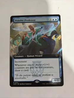 Pensive Professor (Extended Art) - 321 - Foil - SOS - NM - MTG - Image 1