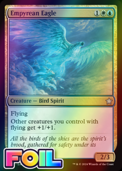 x1 Empyrean Eagle FDN Foundations MTG 239 FOIL UNCOMMON M/NM 1x - Image 1