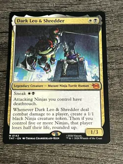 Dark Leo & Shredder MTG Teenage Mutant Ninja Turtles M/NM English Mythic - Image 1
