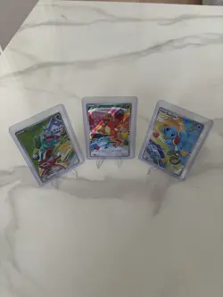 Pokemon TCG First Partner Illustration Collection Series 1 Kanto GEN 1 Starters - Image 1