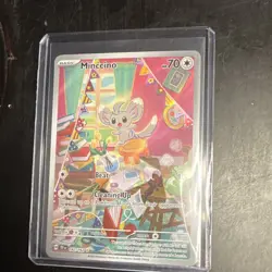 Pokemon Minccino 182/162 SV05: Temporal Forces Illustration Rare Full Art Holo - Image 1