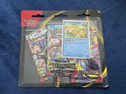 Pokemon TCG Mega Evolution - Psyduck Blister /w Promo (3 Packs) NEW & SEALED - Image 1