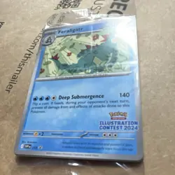 Pokemon Feraligatr 213 Promo Holo Illustration Contest 24, unopened promo pack - Image 3