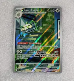 Ferrothorn 209/182 NM/M SV Paradox Rift Illustration Rare Pokemon - Image 1