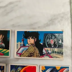 Circuit Wolf Old Menko card set of 6 SHUEISHA 1975 With tracking Vintage F/S - Image 3