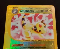 Pokemon Ampharos 2/165 Holo Reverse - Expedition - Played Condition - Image 2