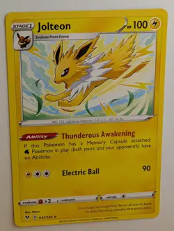 Jolteon 047/185 - Pokemon Vivid Voltage - Non Holo Rare - NM - Image 1