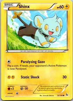 Shinx 32/106 - XY - Flashfire Pokemon LP - Image 1
