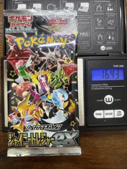 Heavy 16.43g Pokemon Sealed Shiny Treasure Ex Sv4a Japanese Booster Pack - Image 1