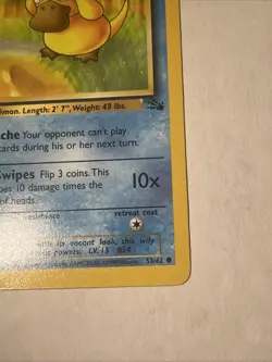 Psyduck Fossil 1st Edition 53/62 Pokemon - Image 4